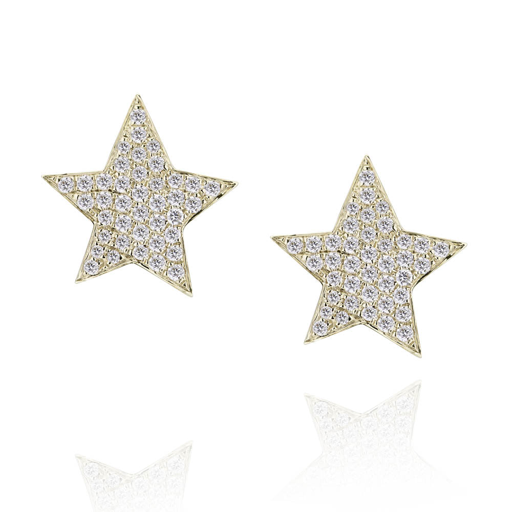 DADDY DIAMOND STAR EARRINGS