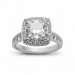 A cushion cut diamond weighing 2 carats, G colour, VS2 clarity, set in 18K white gold thumbnail