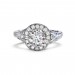 A 0.82 carat diamond mounted in 18k white gold with G VS quality diamonds thumbnail