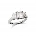 An Emerald cut 3 stone ring mounted in Platinum weighing 1.95 carats G colour VS clarity  thumbnail