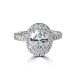 Oval diamond ring in Platinum thumbnail