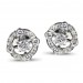 A pair of diamonds studs with 1.20 carats of diamonds, G VS quality mounted in 18K white gold thumbnail